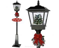 SSITG Schneiende Weihnachtslaterne Weihnachtsdeko Laterne Weihnachten rot schwarz 1,8m (deutsche Lager 3-7 Tagen Leferzeit)