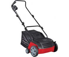 Scheppach Elektro Vertikutierer SC36 (1500 Watt, Arbeitsbreite: 36 cm, Fangkorb: 45 L , empfohlen für Flächen bis 800m², 5-fach höhenverstellbar, Höhe bis 5 mm)- inkl. Vertikutierwalze und Lüfterwalze