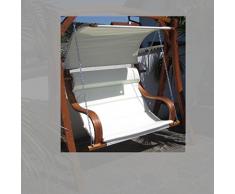 ASS Design Sitzbank für Hollywoodschaukel SEAT-MERU aus Holz Lärche inkl. Dach (ohne Gestell!!) von