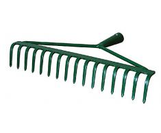 Harke Rechen Laubrechen 16 Zinken mit Stiel 130 cm Harke Heurechen Rasenrechen