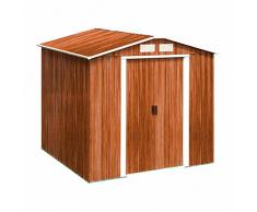 tepro Riverton 6x6 Metallgerätehaus, Holzoptik