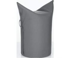 WERTHER Zipfelhocker Polsterhocker Sitzhocker Outdoor Carbon inkl. Griffschlaufe 3 Jahre Garantie Sitzhöhe 500 mm B 620 x T 360 x H 600 mm