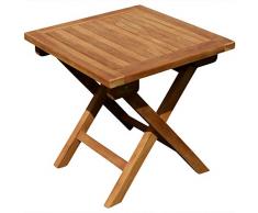 ASS Teak Klapptisch Holztisch Gartentisch Garten Tisch Beistelltisch 45x45cm Holz JAV-Picnic von