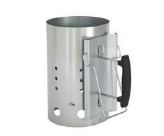 HEITIGN Metallkohlefass, Grill Holzkohle Starter Tragbarer Grilleimer, Verzinkter Metallgrill Grill Eimer Kohlenstoff Eimer, Kohle Gleichmäßig, Am Schnellsten Und Saubersten Verbrennen