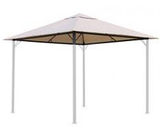 QUICK STAR Ersatzdach 250g Garten Pavillon 3x3m Sand Antik Pavillondach Ersatzbezug