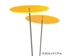 Cazador del Sol ® | Duo | 2 x Sonnenfänger gelb, Durchmesser 20 cm, 1,75 Meter hoch - Das Original