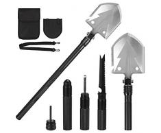 Schwarzes militärisches klappbares Spatenschaufel-Camping-Metallerkennungs-Mini-Werkzeug Multifunktionale Werkzeuge