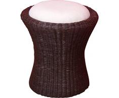 moebel direkt online Rattan-Sitzhocker Handgeflochten