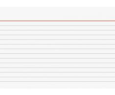 Brunnen 102260100 Karteikarte (A6 liniert, 100 Stück, eingeschweißt) weiß