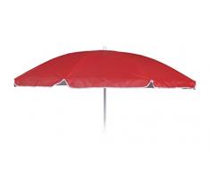 Meinposten. Sonnenschirm Ø 160 cm Strandschirm höhenverstellbar Strand Balkonschirm Schirm (Rot)