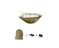 Hängematten Outdoor, Reisehängematte Ultraleichte Moskito Netz Camping 300kg Tragfähigkeit,(300 X 200 cm) Atmungsaktiv, Schnell Trocknende Fallschirm Nylon