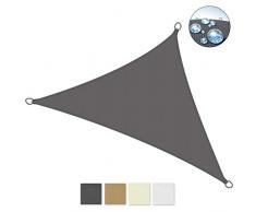 Sol Royal SolVision PS9 - Sonnensegel dreieckig 700x500x500 cm PES Wasserabweisend - Anthrazit - Sonnenschutz UV Schutz
