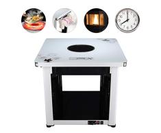 BLLJQ Elektrischer Heiztisch Kaffetisch, Fußwärmer, Elektroheizkörper, Elektrische Kamine, Desks Dining Tables, Large Appliances (Weißes Ahornblatt)