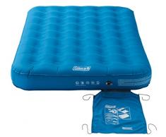 Coleman Luftbett Extra Durable Double, Indoor/Outdoor Luftmatratze 2 Personen, Velours Gästebett, Komfort Doppelbett, Campingbett für Wandern, Trekking, Festivals, 198 x 137 x 22 cm, Max. 295 kg