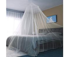 Sekey 60x250x1200 cm Moskitonetz Für Einzel- und Doppelbette | Moskitonetz Bett | Mesh Insektennetz | Mückenschutz | Insektengitter | Schnelle und Einfache Installation, Betthimmel Baldachin