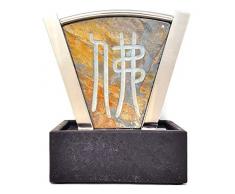 Windworks Zimmerbrunnen Schieferbrunnen Edelstahlbrunnen LED Beleuchtung