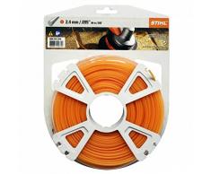 Stihl 9302340 rund Ø 2,4 mm x 86 m Rasentrimmer Line orange 2.4 mm x 86 m, Motorsensenfaden, Mähfaden, Trimmerfaden