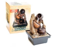 Zimmerbrunnen, Krüge, kabellos,Batterie-, Adapterfunktion, Springbrunnen, Gartenbrunnen, Höhe ca. 20cm