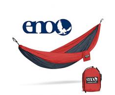 Eagles Nest Outfitters Doppel-Nest Hängematte, Unisex, DH004, Rot/Dunkelgrau, Nicht zutreffend
