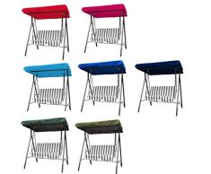 KING DO WAY Ersatzdach Universal Hollywoodschaukel Schaukeldach Terra Ersatz-Bezug Sonnendach, Ideal für Schaukelbank Gartenliege 3 und 2-Sitzer Himmelblau 3 Sitzer