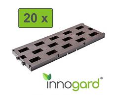 innogard Beetplatten 20er Set Bodenplatten Wegplatten steckbar