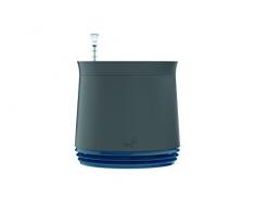 AIRY Pot - Luftreiniger Blumentopf für Allergiker - Patentierter Pflanzen-Topf als natürlicher Raumluftfilter gegen Schadstoffe, Haus-Staub, Pollen, Geruch (Blau, Gen. 1)