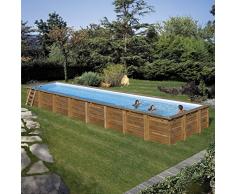 Unbekannt Pool Rechteckig Holz Cardamon 1200x400x146 cm. Gre 788033