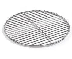 34,5cm Grill rund Edelstahl, für Weber Kugelgrill, 4mm Stäbe Grillrost V2A