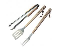 barbecook Grillzubehör, Standard Grillbesteck, grau / beige, 46 x 2 x 2 cm, 2230310055
