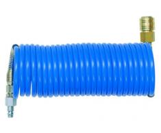 Schneider D770132 Druckluft-Spiralschlauch 8 x 1 mm, 10 m, blau