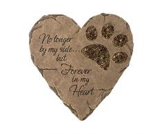 Carson Beadwork Trittstein für den Garten, Motiv Tierpfotenabdruck