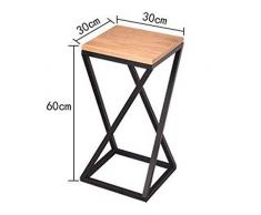 ZXL Pflanzentheater Blumentopf Ständer Indoor Outdoor Garten Terrassenpflanze Bonsai Deko Display Blumenständer Indoor Outdoor (Farbe: Schwarz, Größe: S: 30 * 30 * 60cm)