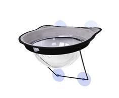 XTMM Cat Hängemattenbett Mount Window Loung Saugnäpfe Warmes Bett für kleine große Haustier Cat Rest House Sonnenwandbett Soft Cage OneSize Grey