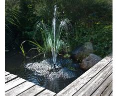 Solar Teichpumpe 20 Watt Solarmodul 1350 l/h Förderleistung 1,9 m Förderhöhe Komplettset Gartenteich, 101014