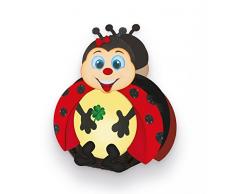 Ursus 18700040 - Laternen Bastelset Marienkäfer, ca. 21,8 x 31 x 10,3 cm, bunt