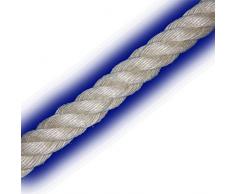 Handelsminister.com 20mm Polyhanf gedreht 3050daN Historic Tauwerk Tau 4-Fach geschlagen 1m verrottungssicher Polyhanfseil Seil Polypropylen UV-beständig
