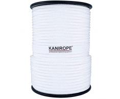 Kanirope® Polyesterseil Seil Polyester POLYBRAID 5mm 100m Weiß geflochten