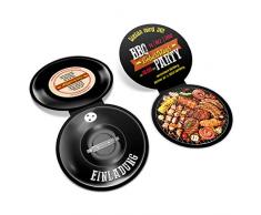 30 x Lasergeschnittene Geburtstag Einladungskarten individuell witzige Einladungen - Kugelgrill