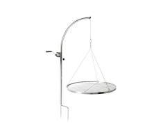 CLP SCHWENKGRILL aus Edelstahl I Grillgalgen I Gartengrill I Grillfläche von Ø 55cm I Grillrost höhenverstellbar Edelstahl