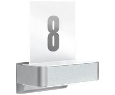 Steinel LED Außenwandleuchte L 820 LED silber, inkl. Hausnummer, 12,5 W, 612 lm, 160° Bewegungsmelder, 5 m Reichweite