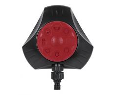 KREATOR KRTGR6541 Aluminium / ABS Sprinkler Wassersprinkler Rasensprenger Bewässerungssystem 8 Sprühfunktionen