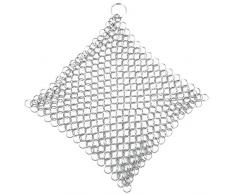 BBQ-Toro Ringreiniger, Edelstahl, Topfreiniger für Dutch Oven, Gusseisen Pfannen und Töpfe (20 x 20 cm)