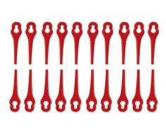 100 Stück Ersatzmesser-Set Rasentrimmer-Zubehör für Einhell Akku-Rasentrimmer