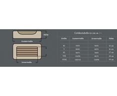 Hundebett Kunst Leder Hundekissen Hundesofa Katzenbett Hundekorb M L XL XXL XXXL (XL ( ca. 90x75 cm ), Beige)