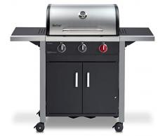 Enders Gasgrill CHICAGO 3 R TURBO, mit Gussrost, 3-Brenner, Edelstahl-Deckel doppelwandig mit Grill-Thermometer, SWITCH GRID Grillwagen mit Räder, #893776