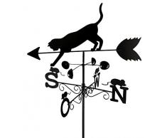 WENKO Wetterfahne Katze Wetterhahn Windrichtung Wetterfahne Gartenkatze