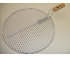 Grillrostprofi Edelstahl-Grillrost, rund mit einsteckbarem Handgriff für Kugelgrill 47cm