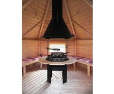 JUNIT VIKING GRILL RUND für alle Grillkota Kohlegrill BARBECUE BBQ Holzgrill