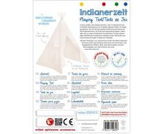 roba Spielzelt, Indianerzelt Tipi, Kinderspielzelt aus Stoff, inkl, Tasche