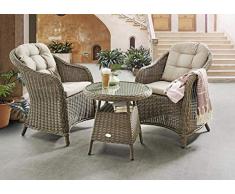 Destiny Sitzgruppe Lounge Key West Sessel Tisch Balkonset Gartenmöbelset Gruppe